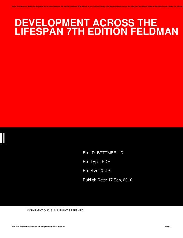 Development Across The Lifespan Feldman Pdf